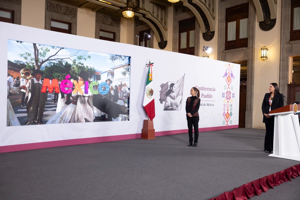Afirma la presidenta Sheinbaum que crecimiento del turismo obedece a grandeza de México y la transformación del país