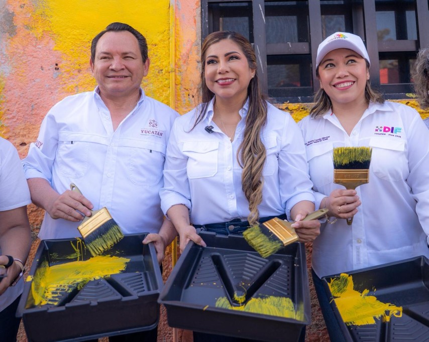 Promueve “Pintemos Juntos” la transformación de Sisal, a través del Gobierno del Estado