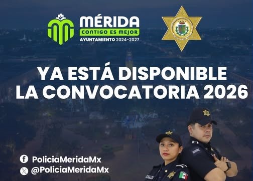 En busca la Policía Municipal de Mérida de 30 nuevos elementos