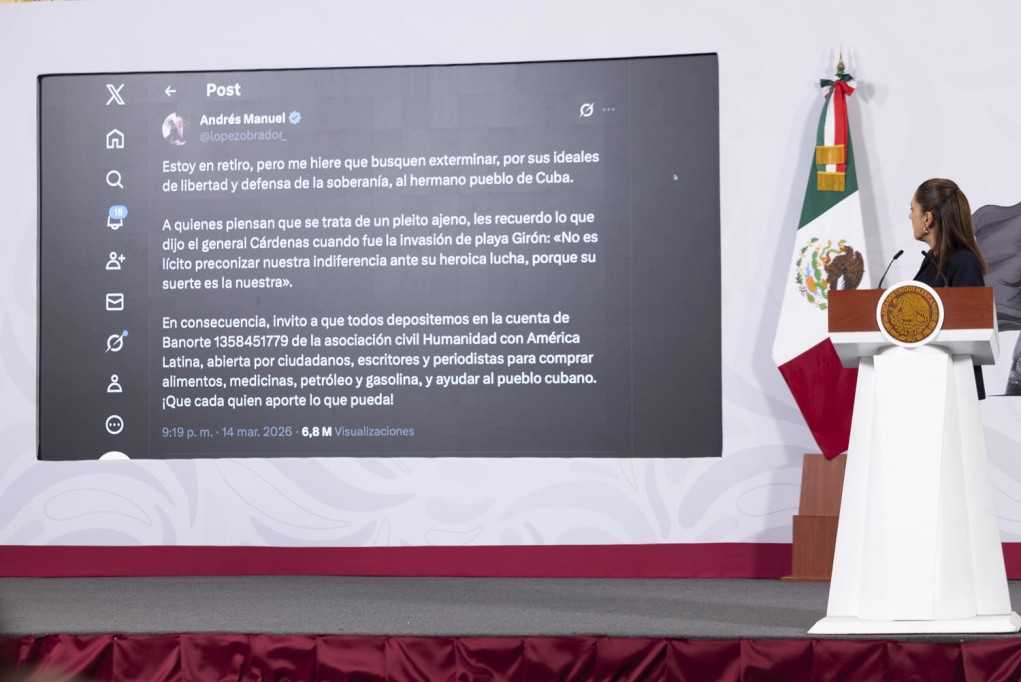 La solidaridad es esencia de las mexicanas y mexicanos: Claudia Sheinbaum