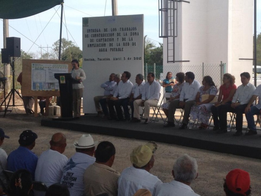 Entregas obras de la Zona de Captación y de la Ampliación de la Red de Agua Potable de Hoctun Entregas obras de la Zona de Captación y de la Ampliación de la Red de Agua Potable de Hoctun