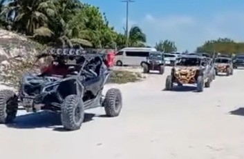 Usan Reserva de Río Lagartos como pista de vehículos todo terreno