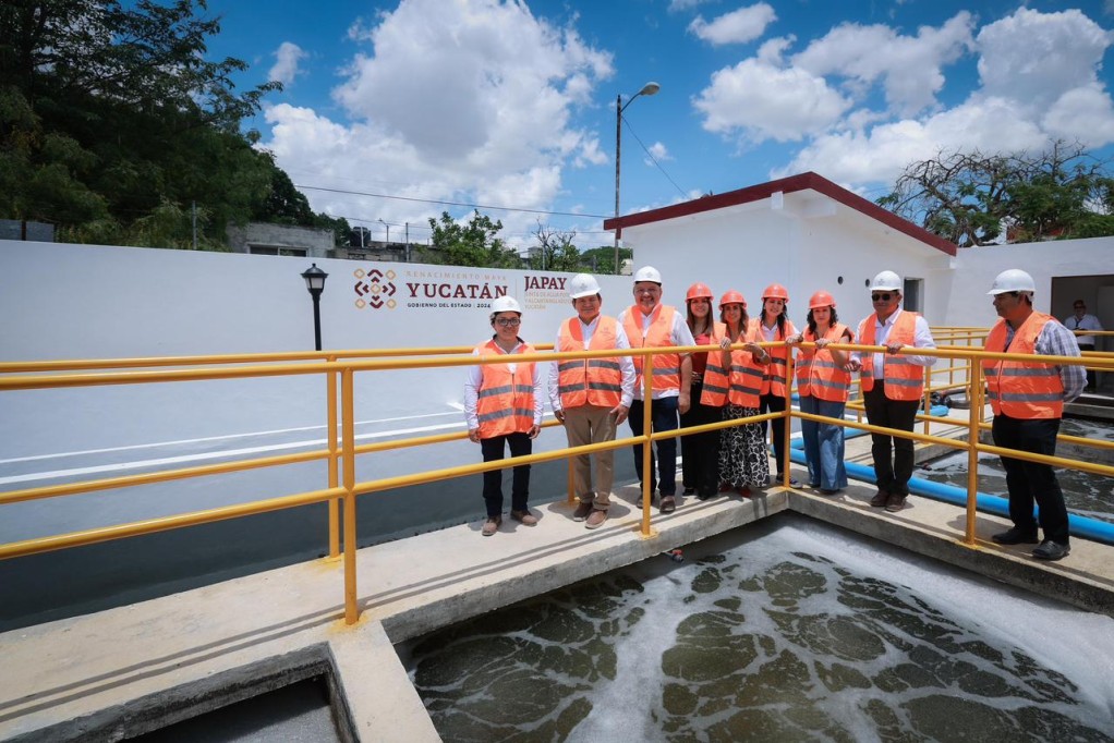 Rehabilita Gobierno del Estado planta de tratamiento de aguas residuales en Mérida