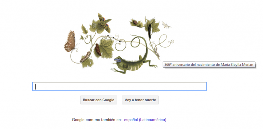 Google celebra el 366 aniversario del natalicio de Maria Sibylla Merian Google celebra el 366 aniversario del natalicio de Maria Sibylla Merian