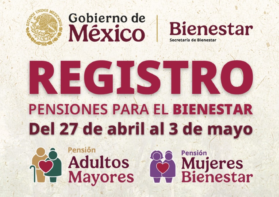 Inicia a buen ritmo el registro para pensiones del Bienestar en el Estado