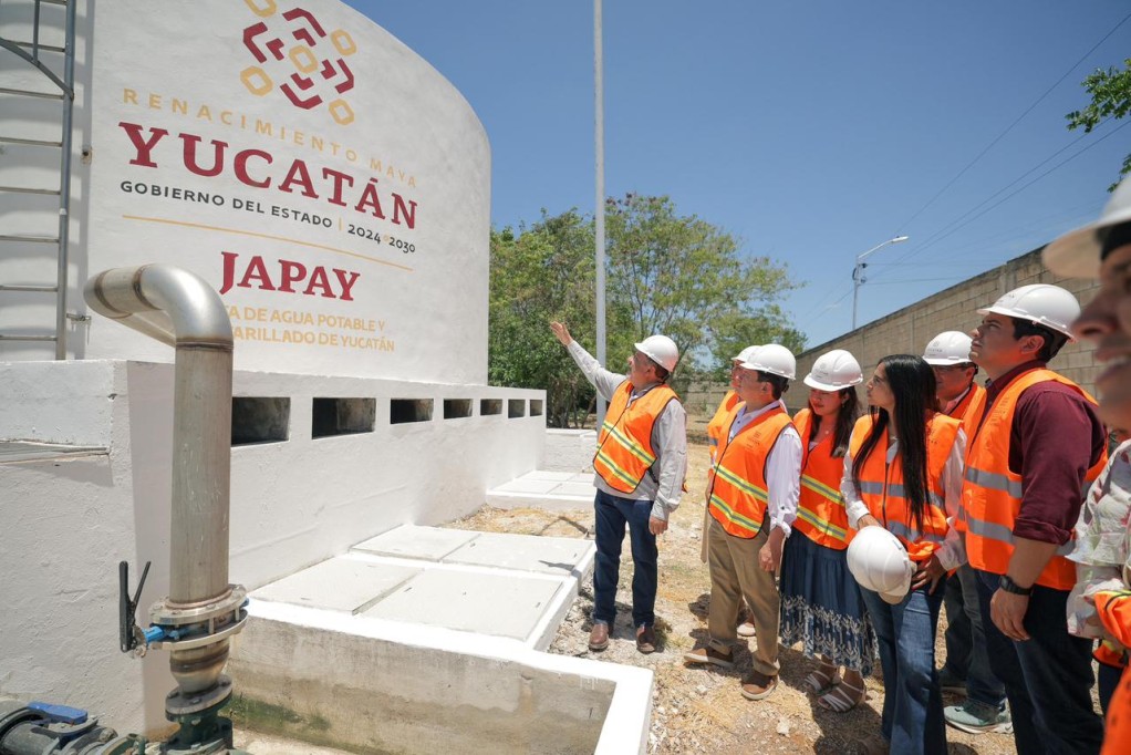 Supervisa gobernador rehabilitación de planta de tratamiento en Santa Cruz Palomeque