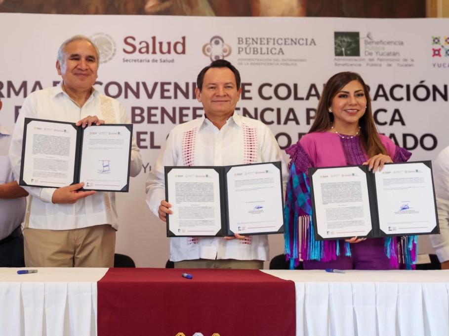 Firman acuerdo Beneficencia Pública Nacional y Gobierno del Estado