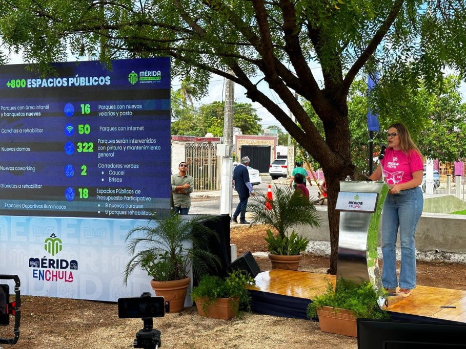 Presenta Cecilia Patrón el programa “Mérida Enchula”