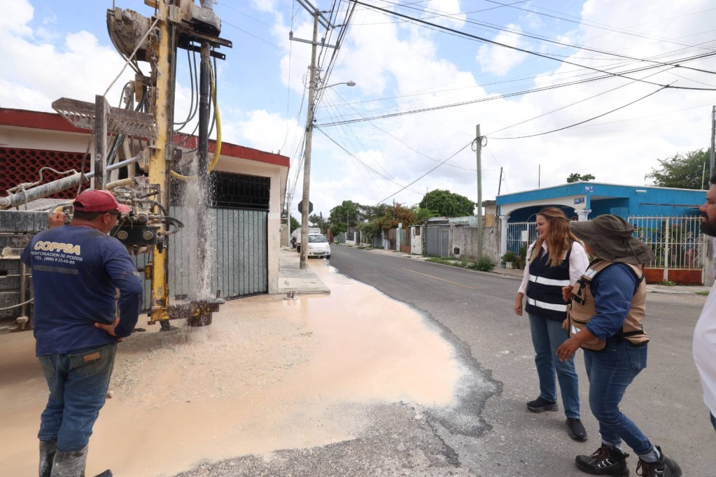 Construyen 120 pozos nuevos en lugares con mayor acumulación de agua