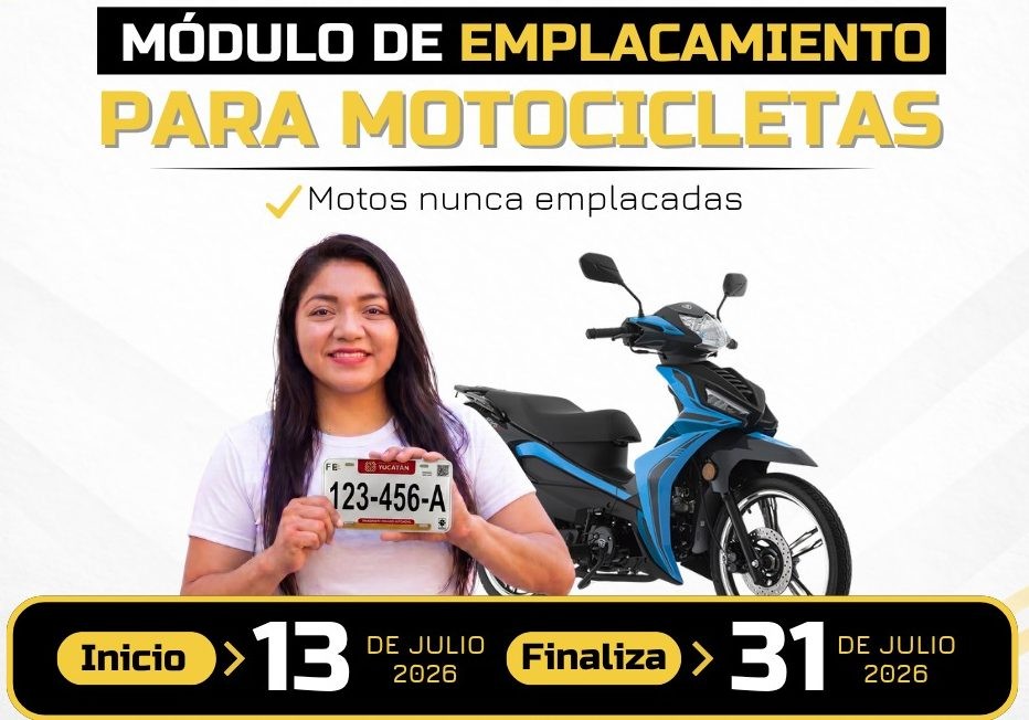 LA SSP habilita módulo en Conkal para emplacar motocicletas