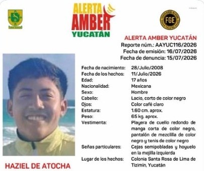 Lleva adolescente de Tizimín 5 días desaparecido