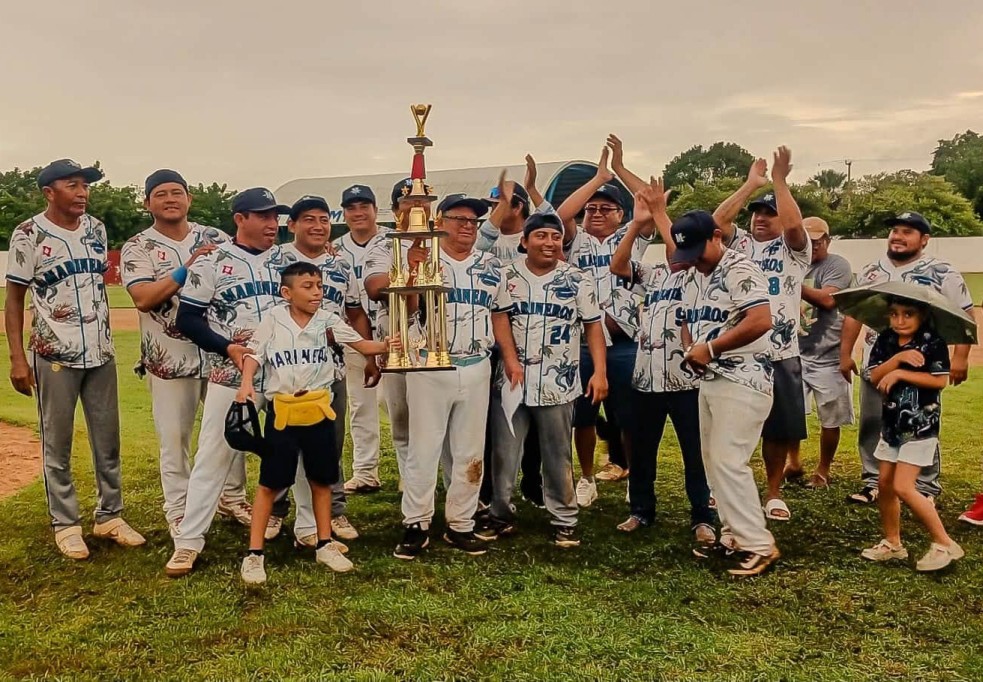 Son campeones del Béisbol Municipal del Grupo 1 Marineros de Río Lagartos