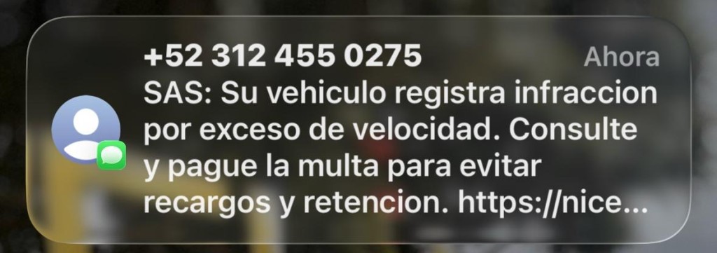 ¡Cuidado! Roban tu información con mensajes falsos por supuestas infracciones a autos