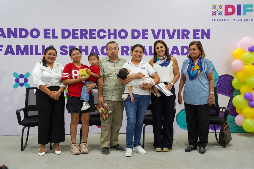 Acompaña DIF Yucatán reintegración familiar de seis niñas, niños y adolescentes