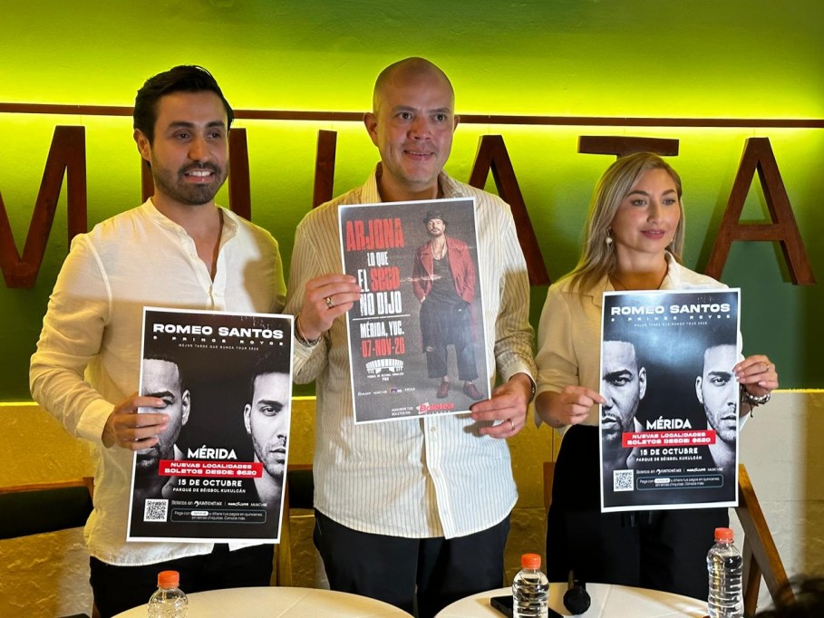 Anuncia Music Vibe próximos conciertos de artistas internacionales, en Mérida