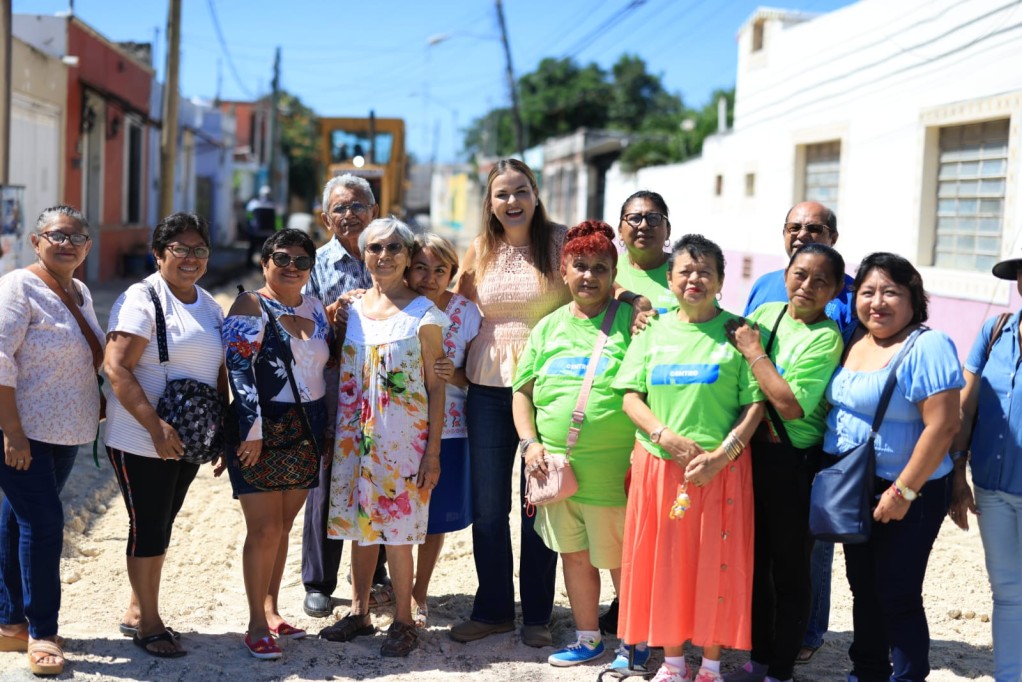 Avanza en Mérida la rehabilitación integral de calles para evitar inundaciones y proteger el patrimonio de la ciudadanía.