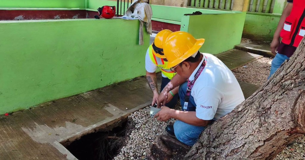 Continúa el monitoreo en la escuela donde se “abrió la tierra”