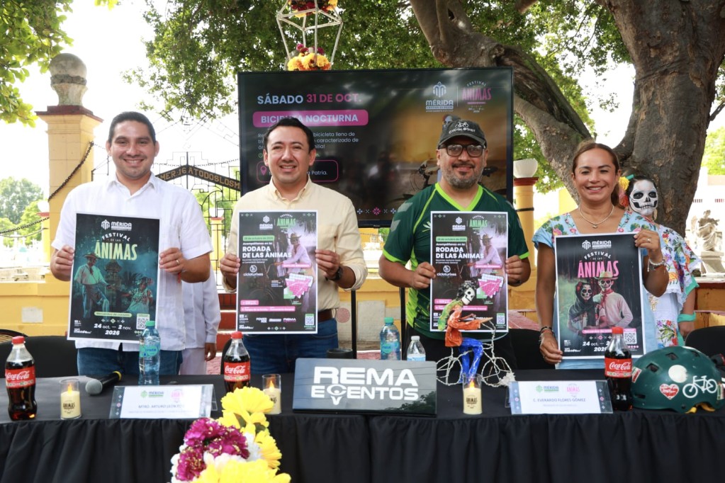 Cumplirá Rodada de las Ánimas 10 años de fortalecer las tradiciones, la convivencia y la movilidad sostenible en Mérida