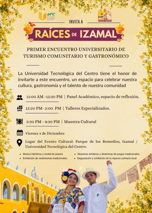 Reunirá “Raíces de Izamal” turismo comunitario, gastronomía y tradiciones, el 4 de diciembre