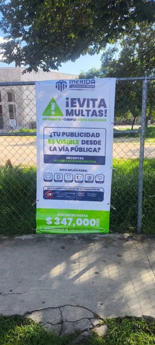Aplicarán multas de hasta 340 mil pesos a negocios que coloquen publicidad ilegal en la vía pública