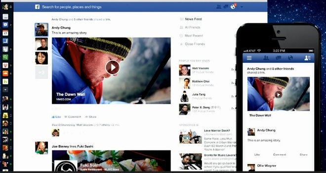 El nuevo diseño de Facebook El nuevo diseño de Facebook