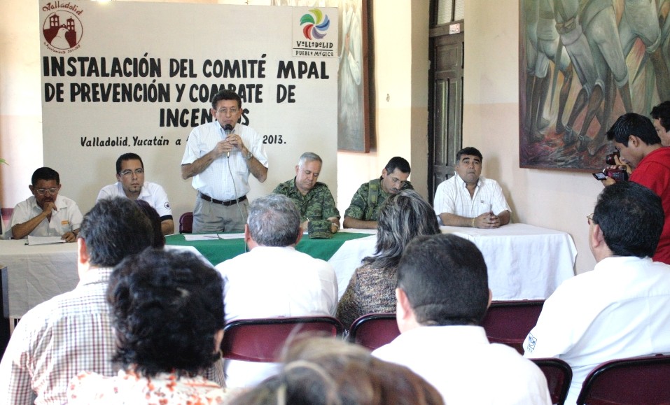 VALLADOLID: Instalan comité de prevención y combate de incendios 2013 VALLADOLID: Instalan comité de prevención y combate de incendios 2013