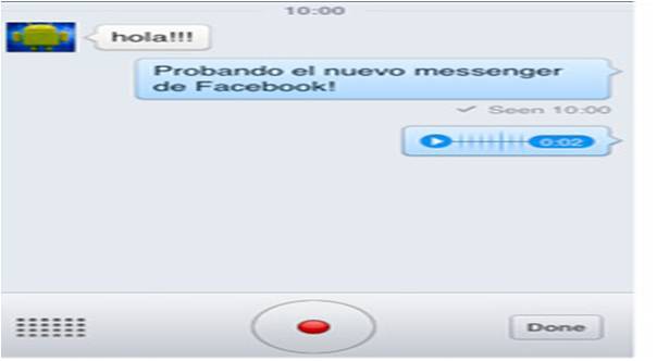 Actualiza Facebook su chat con mensajes de voz Actualiza Facebook su chat con mensajes de voz