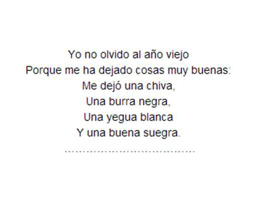 La canción que ha hecho historia, yo no olvido al año viejo. La canción que ha hecho historia, yo no olvido al año viejo.