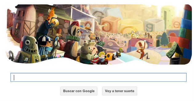 El doodle de Google desea felices fiestas El doodle de Google desea felices fiestas