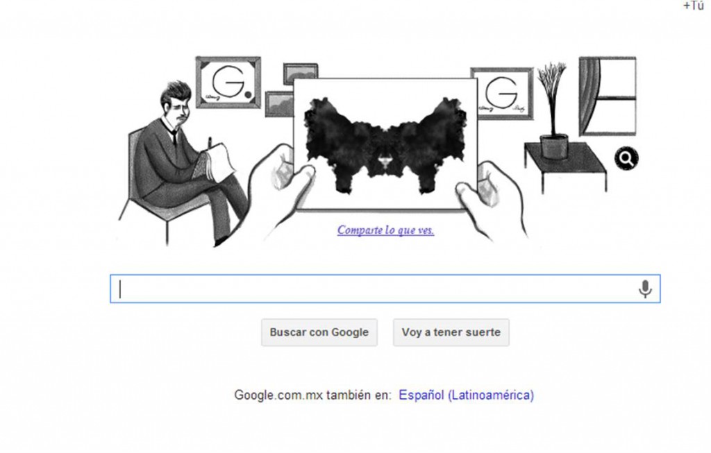 Google dedica el doodle al creador del test Rorschach Google dedica el doodle al creador del test Rorschach