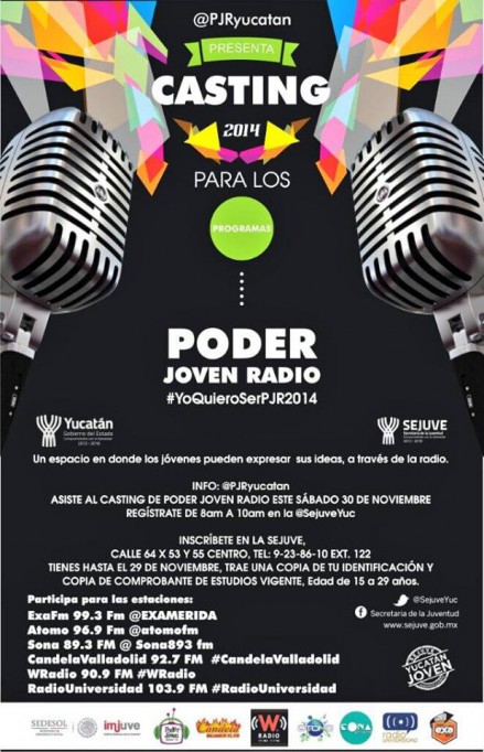 La Sejuve audicionará a futuros locutores yucatecos La Sejuve audicionará a futuros locutores yucatecos
