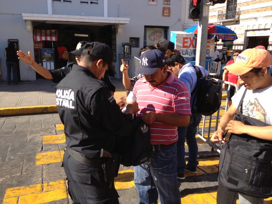 Aplican medidas de seguridad por toma de protesta Aplican medidas de seguridad por toma de protesta