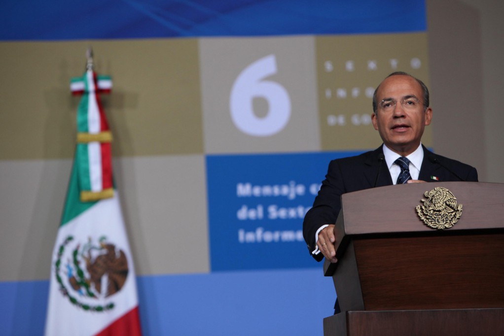 Pide Calderón apoyar a Peña Nieto Pide Calderón apoyar a Peña Nieto