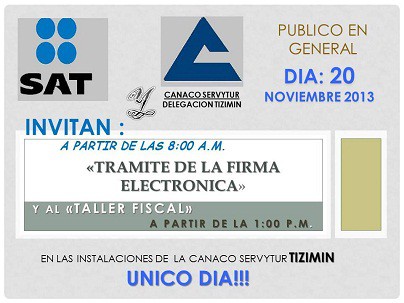 TIZIMIN: Canaco ofrece taller a comerciantes locales sobre Firma Electrónica.\r\n TIZIMIN: Canaco ofrece taller a comerciantes locales sobre Firma Electrónica.\r\n