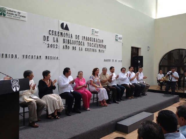 Inauguran la biblioteca yucatanense Inauguran la biblioteca yucatanense